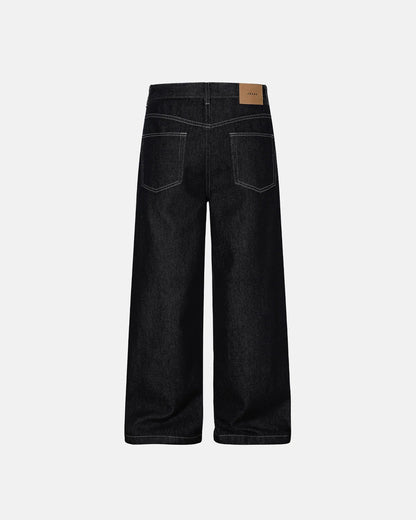 Studded Rhinestone Baggy Denim Jeans | LCDEGO Streetwear