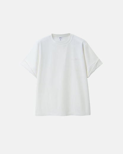 Heavyweight Sleeve-Detail T-shirt | LCDEGO Streetwear