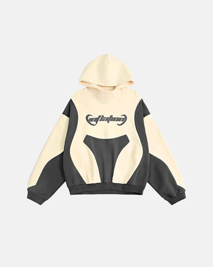 Patchwork Puff Print Hoodies | LCDEGO Streetwear