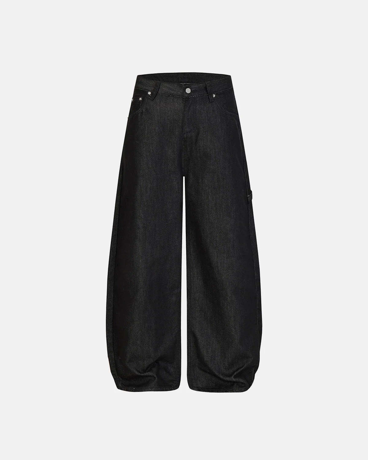 Cross Rhinestone Embroidered Baggy Jeans | LCDEGO Streetwear
