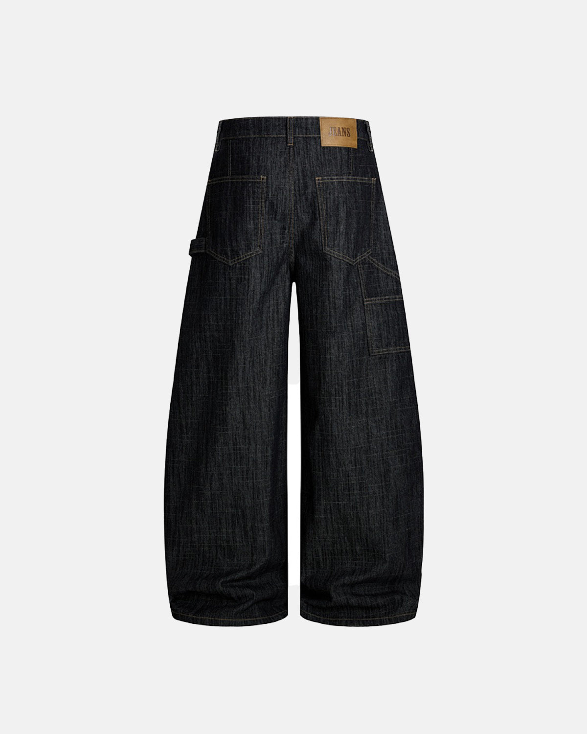 Dark Indigo Baggy Barrel Jeans | LCDEGO Streetwear