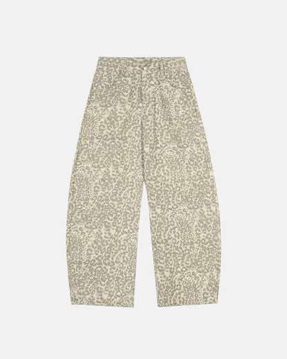 Retro Leopard  Barrel Jeans | LCDEGO Streetwear