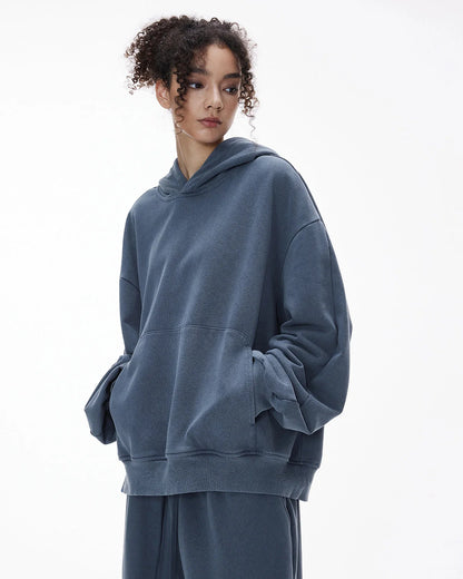 Garment Washed French Terry Hoodies | LCDEGO Streetwear
