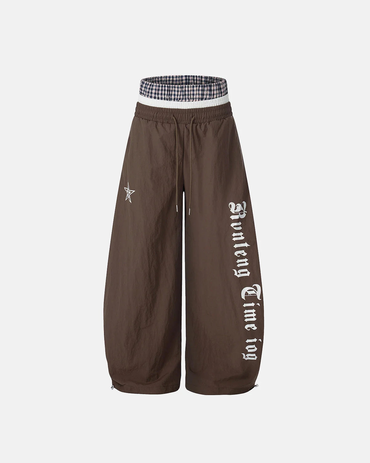 Double Waist Wide Leg Track Pants | LCDEGO Streetwear