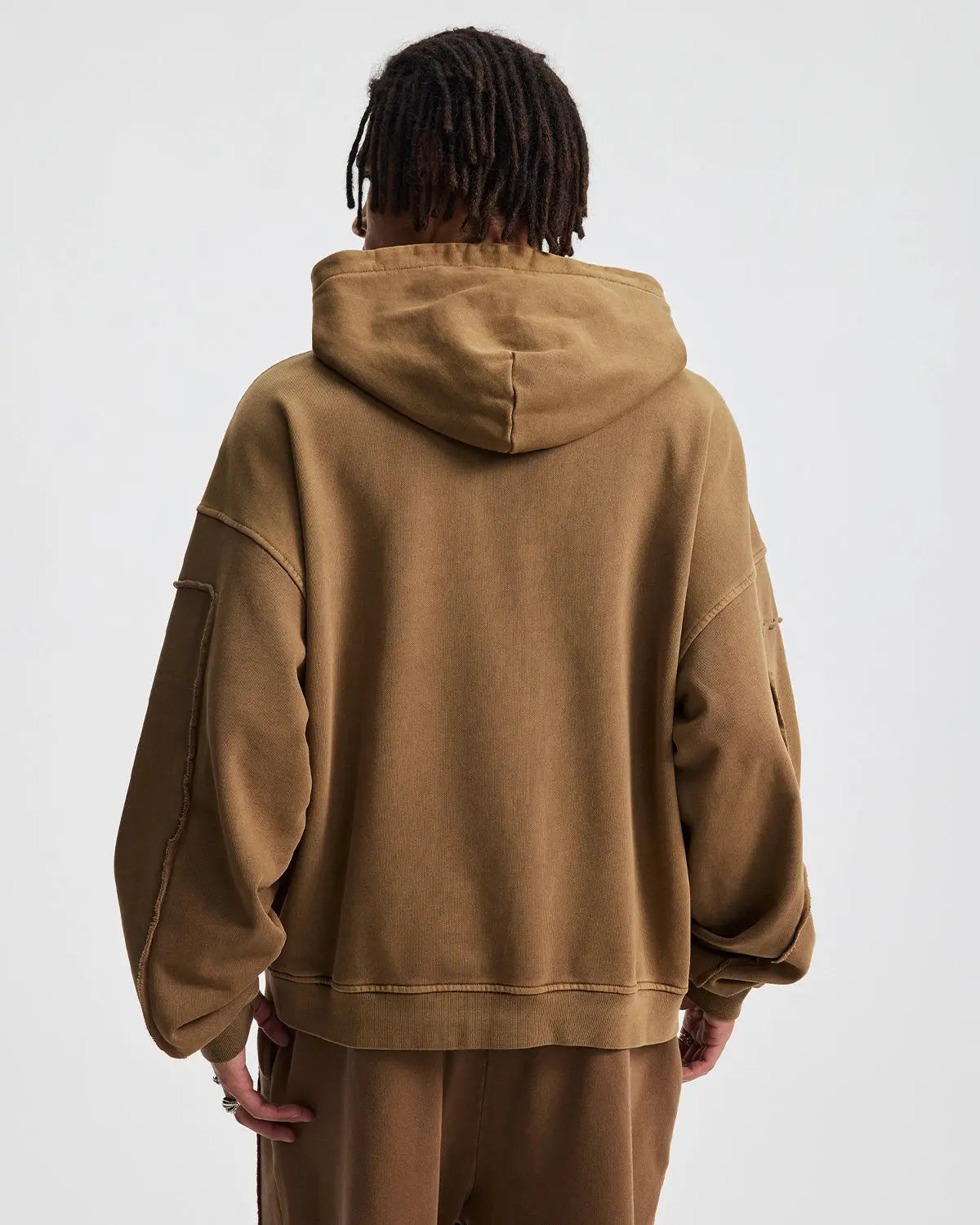 Acid Wash Stitching Zip Up Hoodies | LCDEGO Streetwear