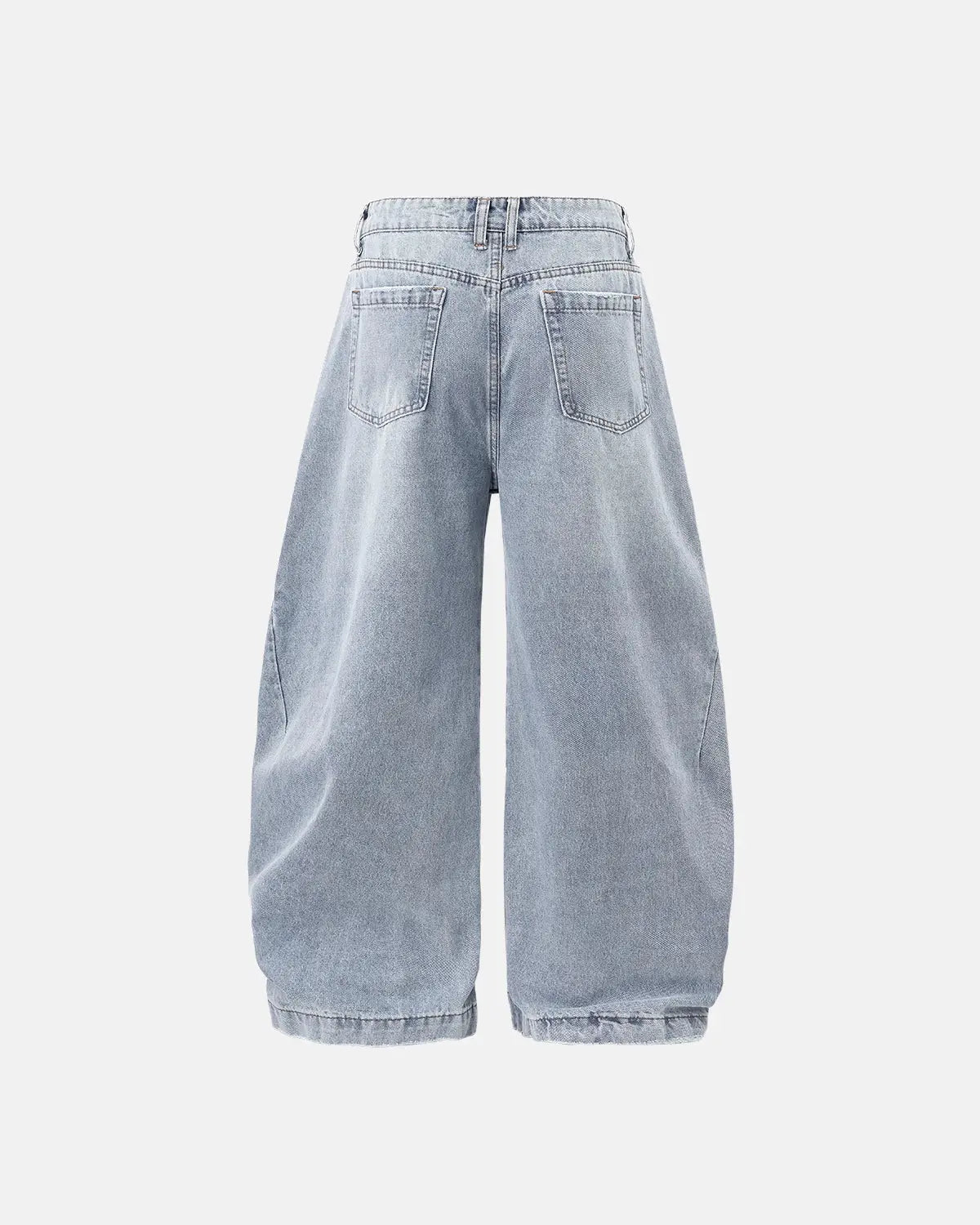 LCDEGO Washed Barrel Baggy Jeans