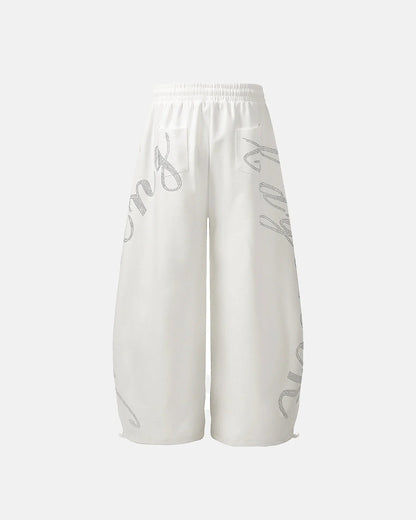 Rhinestone Baggy Joggers | LCDEGO Streetwear