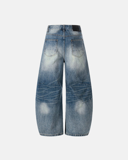Acid Washed Super Baggy Jeans | LCDEGO Streetwear