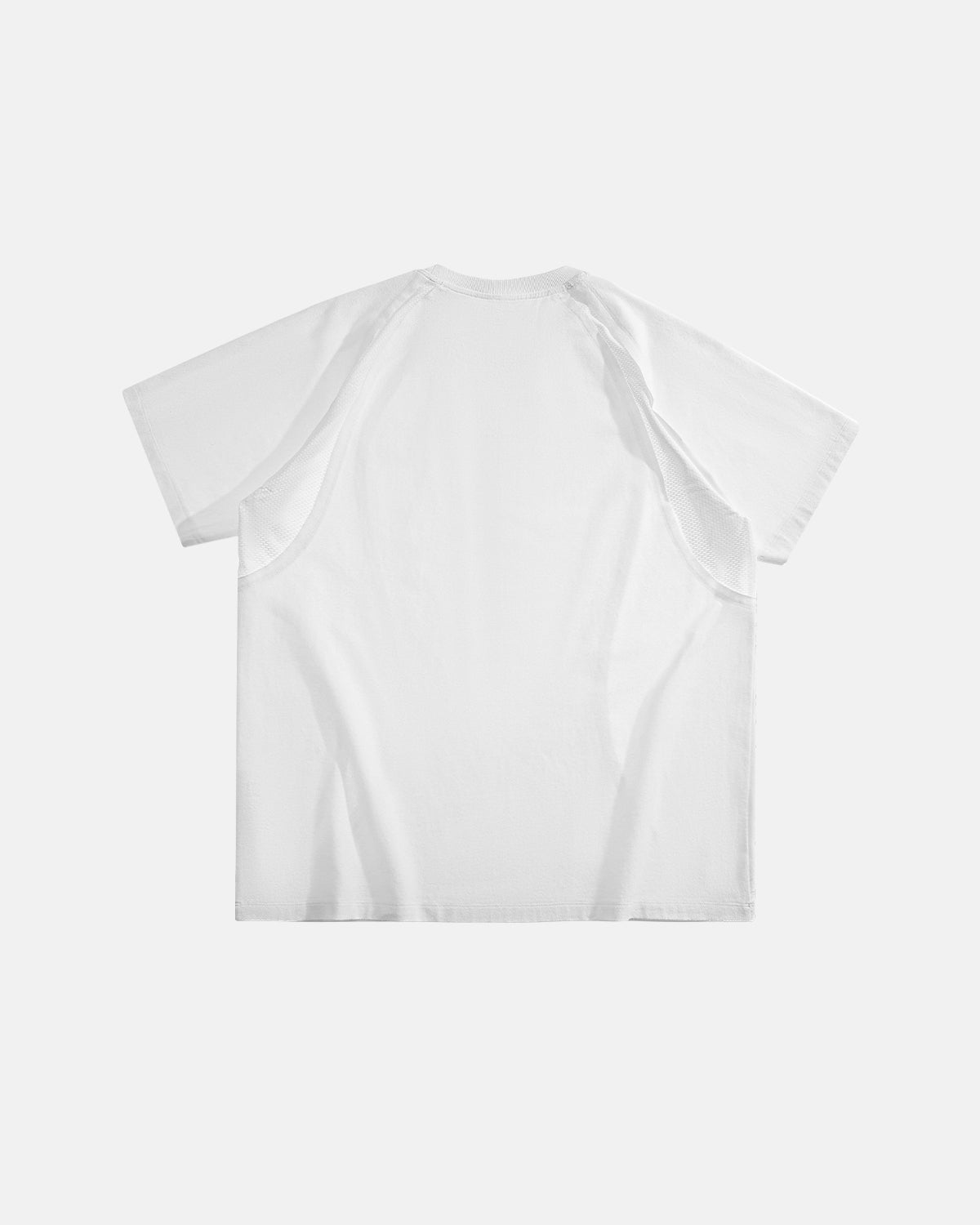 Mesh Patchwork Stitching Embroidered T-Shirt | LCDEGO Streetwear