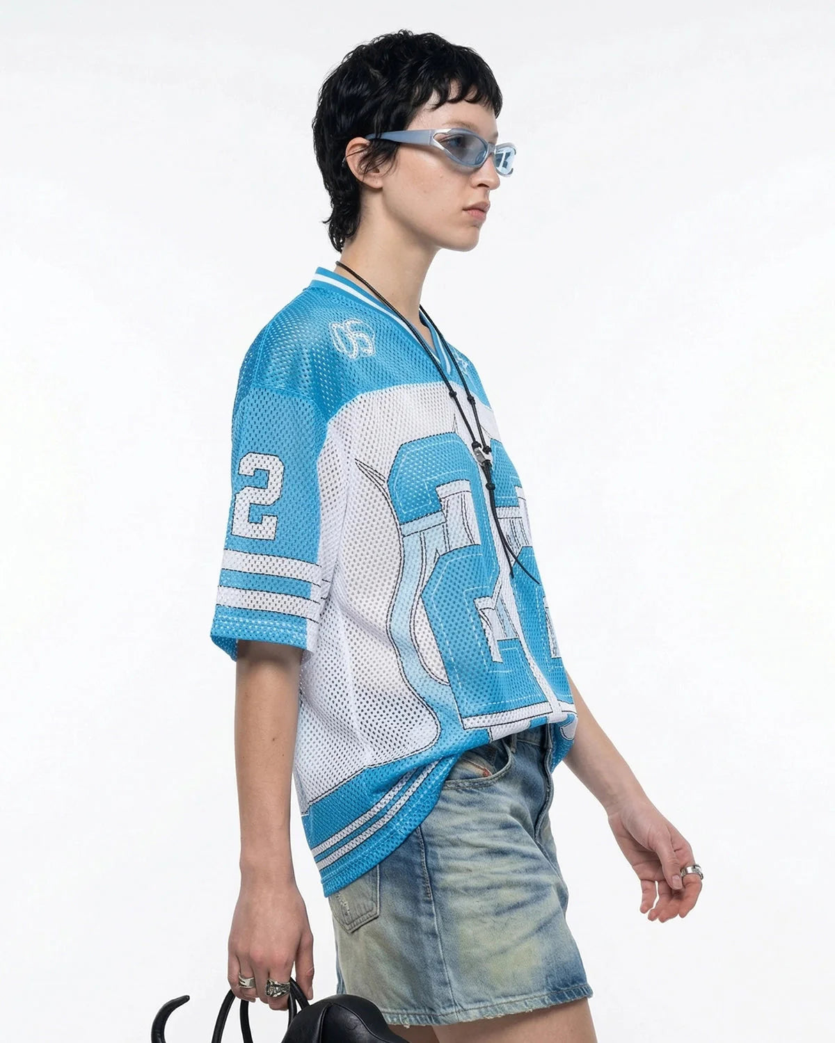 "22" Mesh Football Jersey Tee  | LCDEGO Streetwear