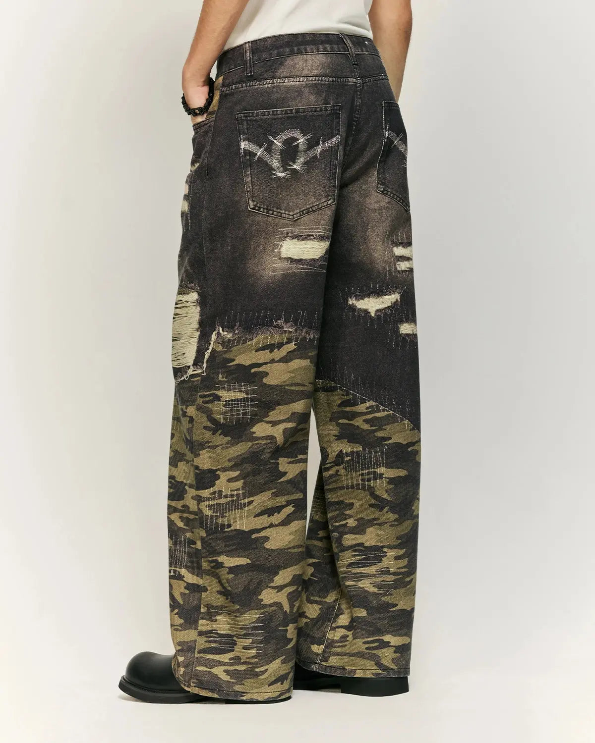 Camo Digital  Printing Baggy Jeans | LCDEGO Streetwear