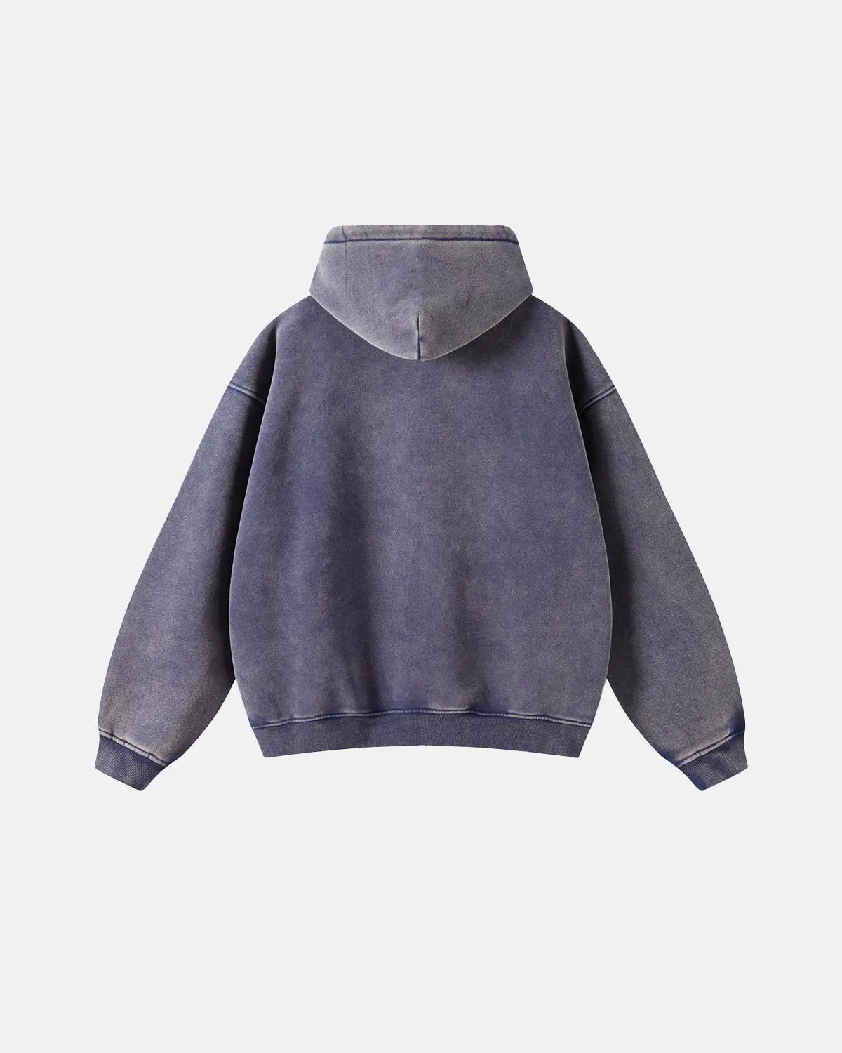 Grey Distressed Acid Wash Zip Up Hoodies | LCDEGO Streetwear