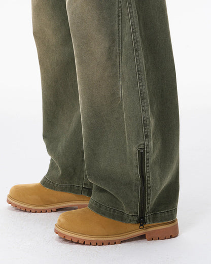 Retro Acid Wash Baggy Cargo Pants | LCDEGO Streetwear
