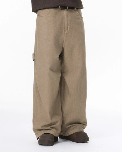 100% Cotton Khaki Casual Pants | LCDEGO Streetwear