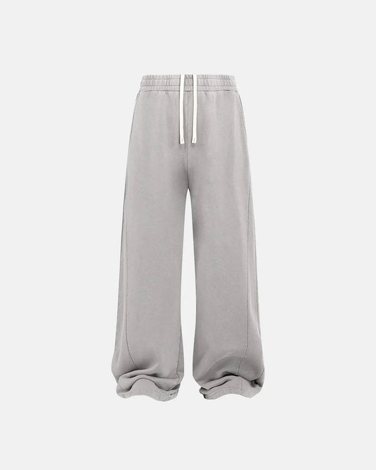 Acid Wash Stitching Straight Leg Sweatpant | LCDEGO Streetwear