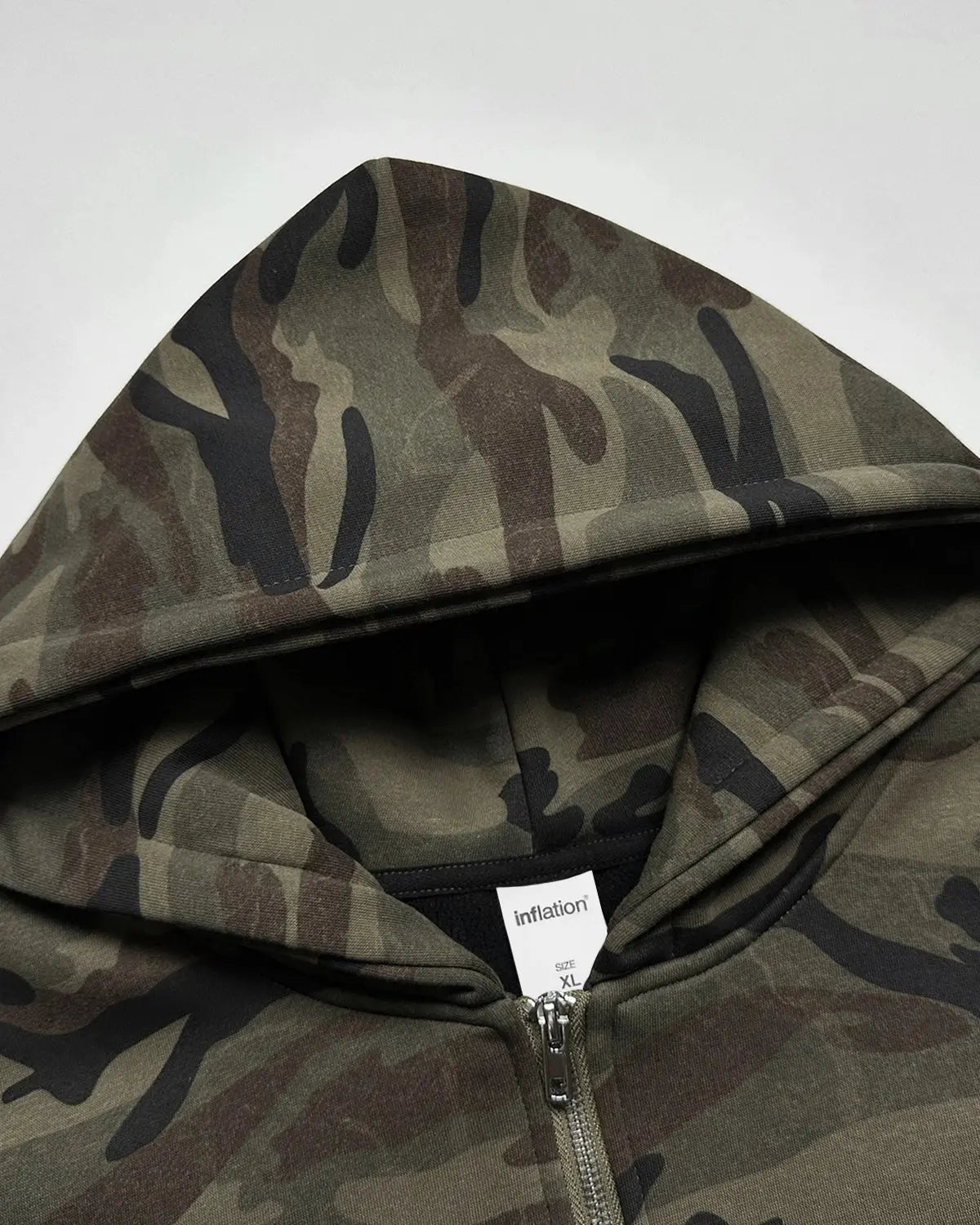 69 Applique Embroidery Camo Zip Up Hoodie | LCDEGO Streetwear