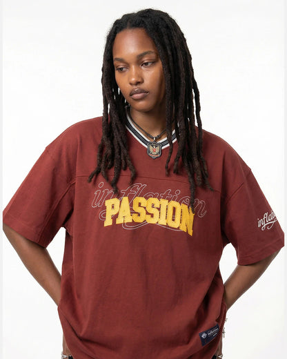 Retro V-Neck Jersey | LCDEGO Streetwear