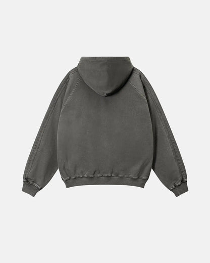 Frayed Seam Acid Wash Hoodies | LCDEGO Streetwear