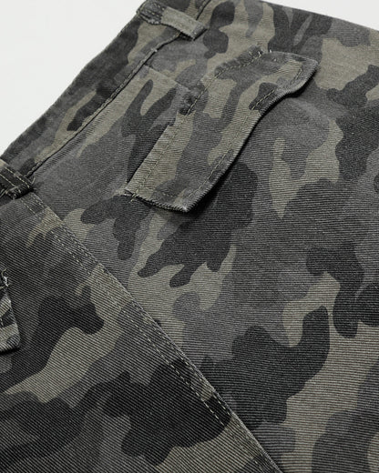 Embroidered Camo Cargo Shorts | LCDEGO Streetwear