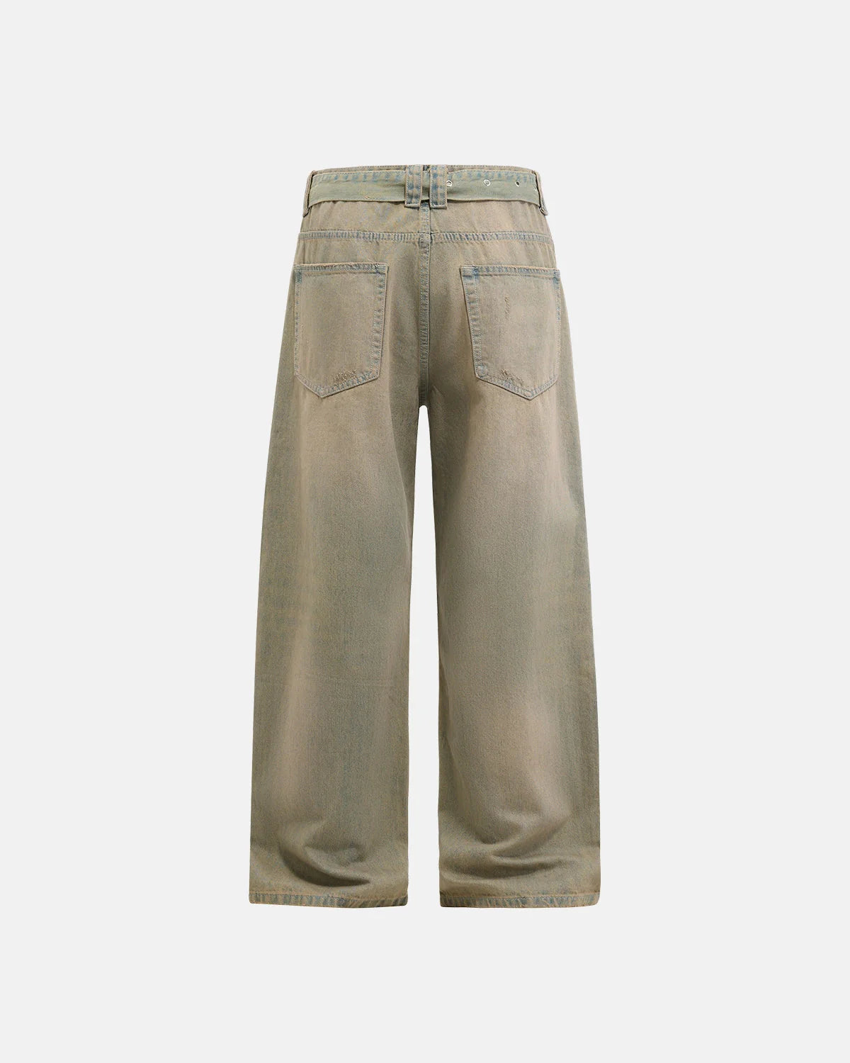 Beaded Studded Washed Baggy Jeans | LCDEGO Streetwear