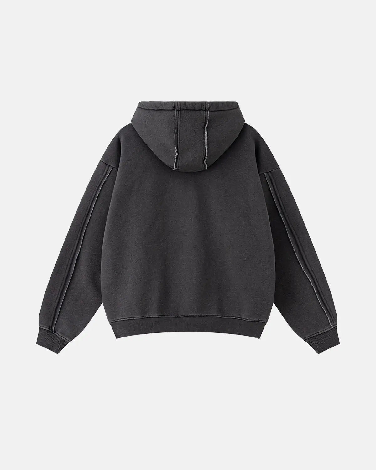 Acid Wash Double Zip Up Hoodies | LCDEGO Streetwear