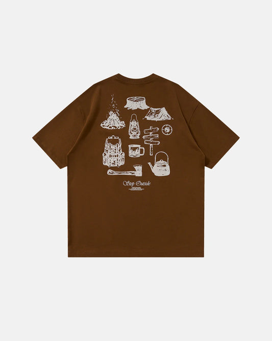 Camping Graphic Cotton Tees | LCDEGO Streetwear