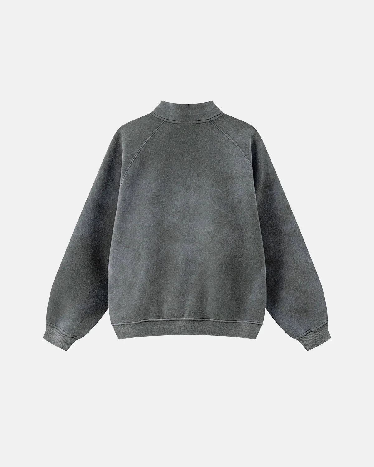 Quarter Zip Up Monkey Washed Sweatshirt | LCDEGO Streetwear