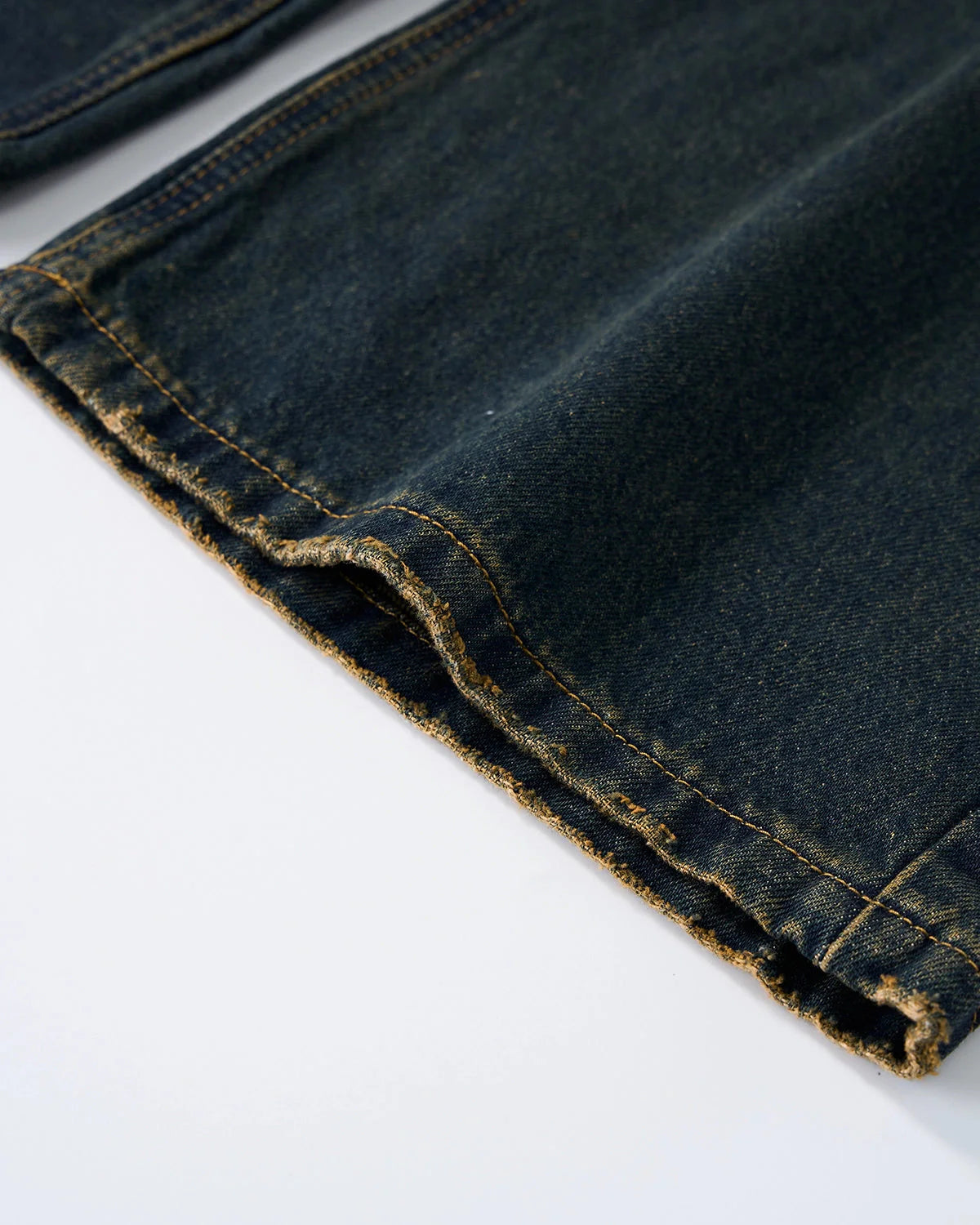 Acid Wash Rhinestone Chain Baggy Jeans | LCDEGO Streetwear