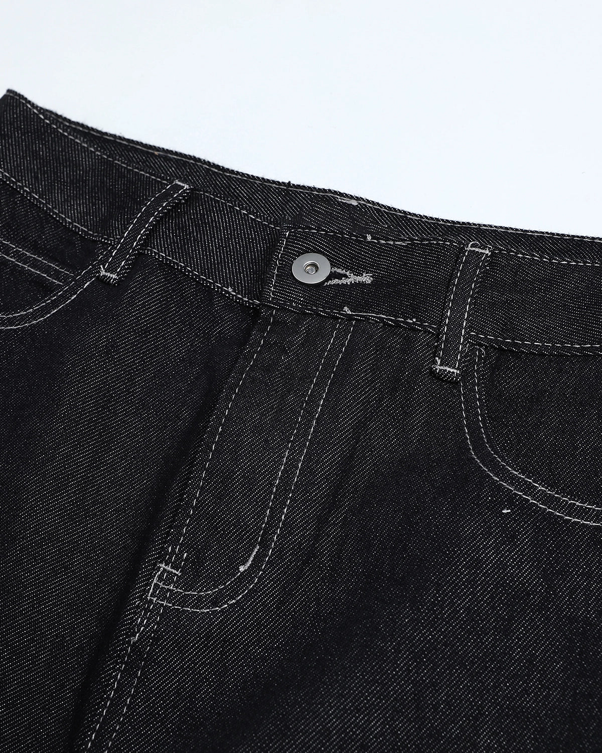Studded Rhinestone Baggy Denim Jeans | LCDEGO Streetwear