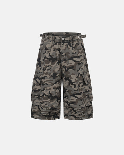 Long Camo Streetwear Shorts | LCDEGO Streetwear