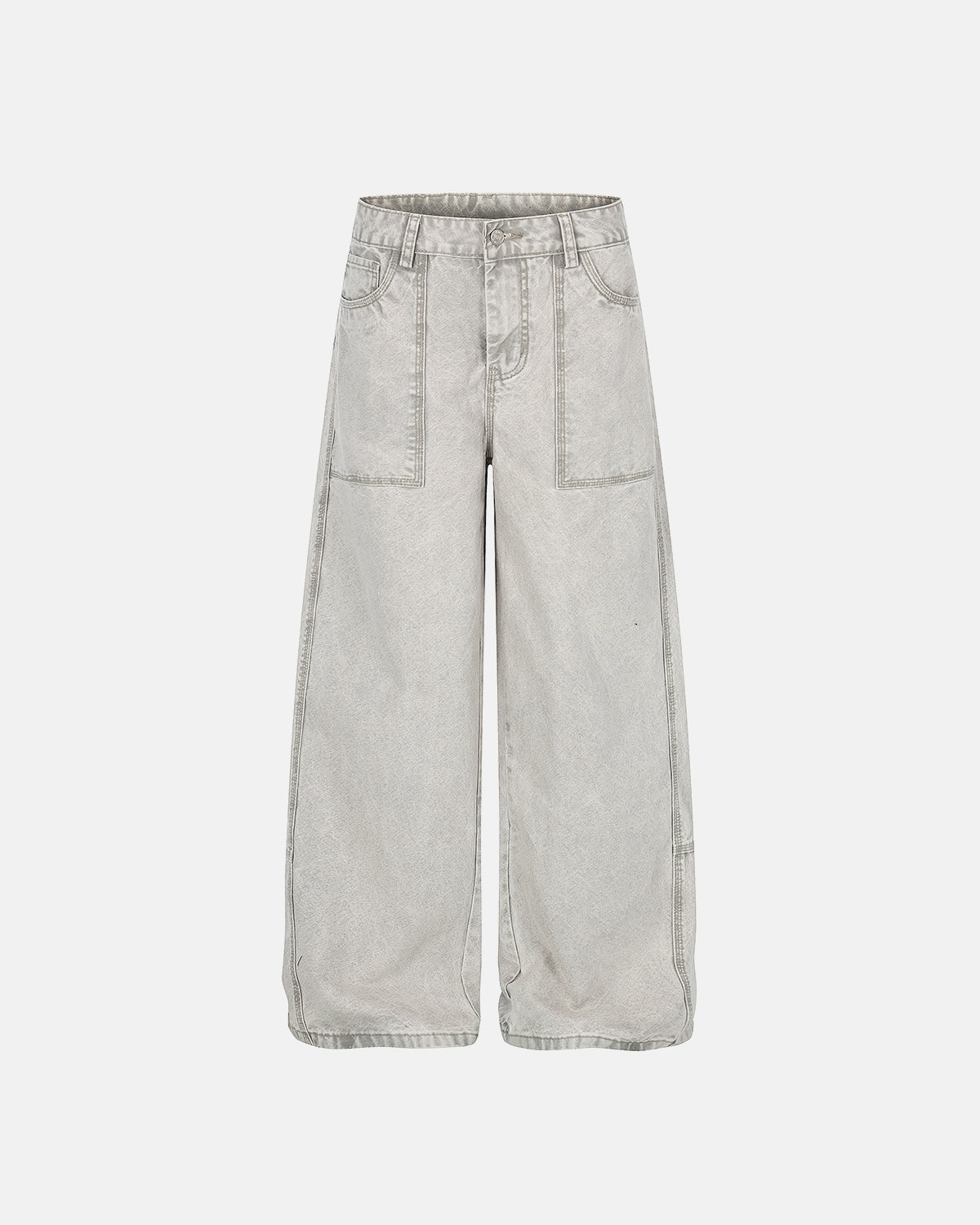 Vintage Washed Baggy Utility Jeans | LCDEGO Streetwear