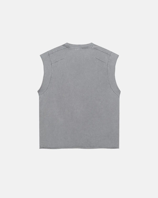 Stitching  Acid Wash Tank Tops  | LCDEGO Streetwear