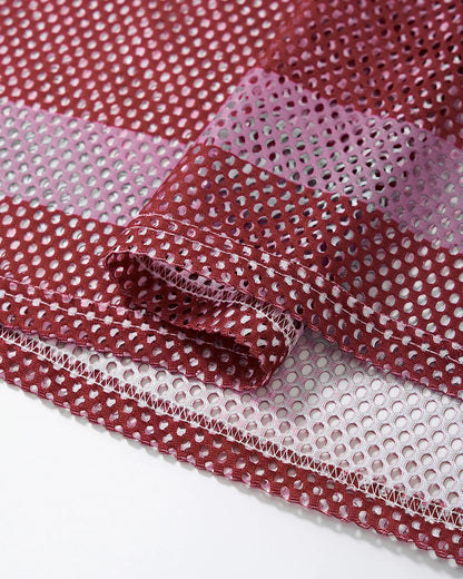 V-neck Graphic Mesh Jersey | LCDEGO Streetwear