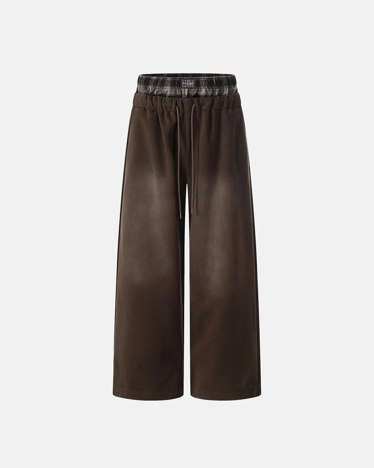 Appliqu¨¦ Embroidery Washed Baggy Sweatpant | LCDEGO Streetwear