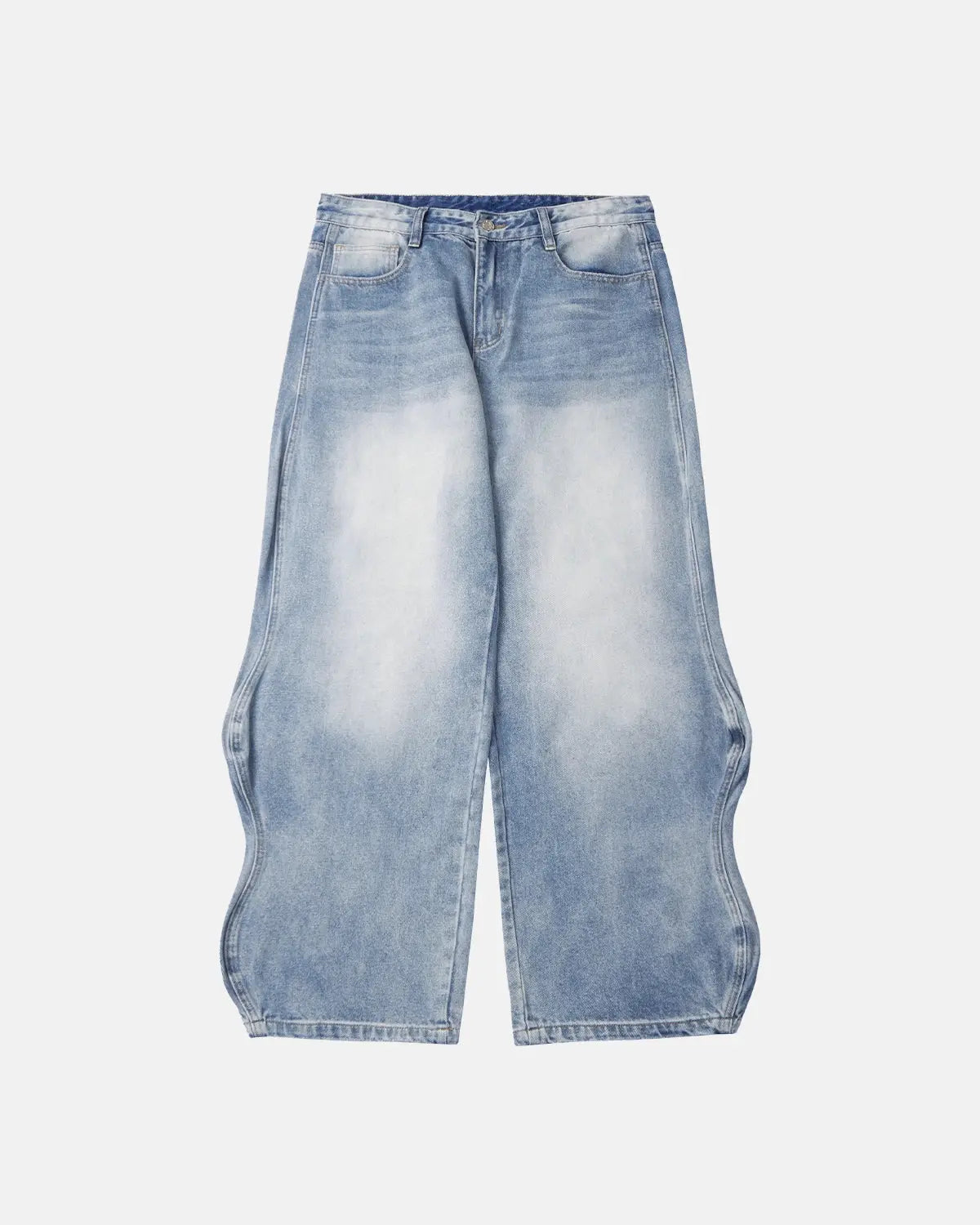 LCDEGO Brand Washed Baggy Denim Pants