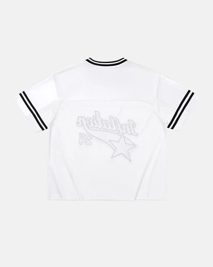 Mesh Patachwork Printing Jersey | LCDEGO Streetwear