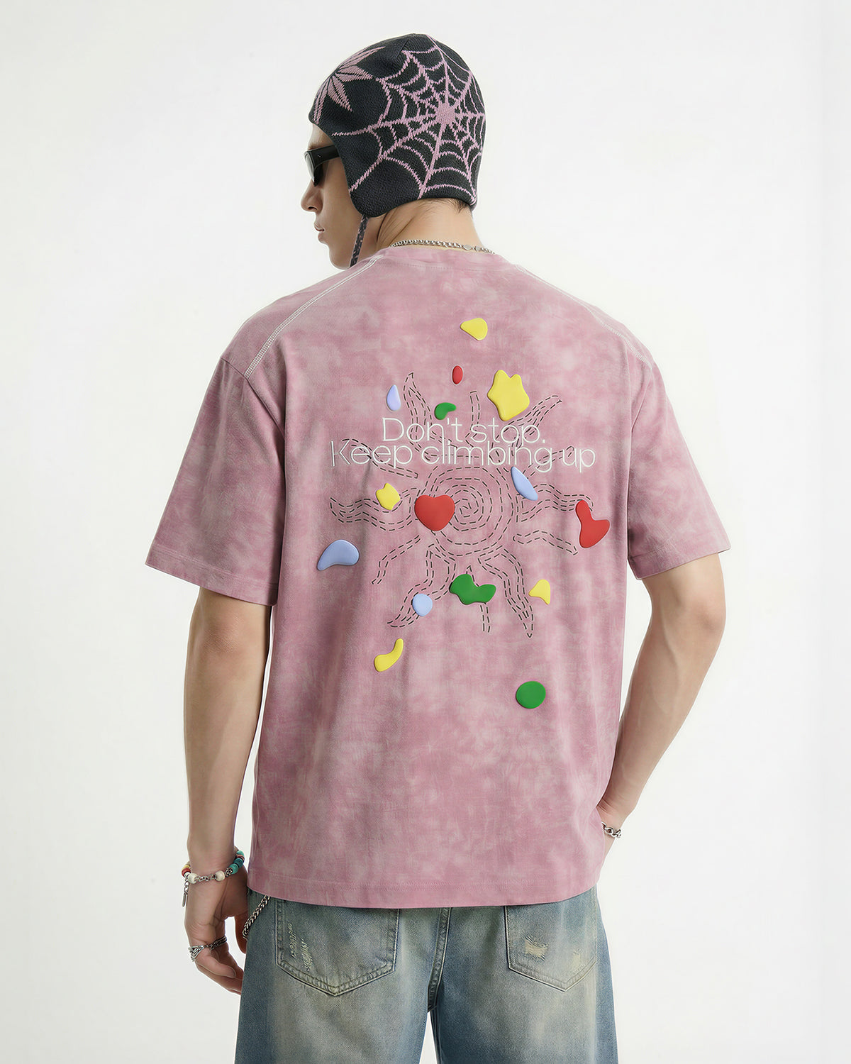 Snow Washed Puff Print T-Shirt | LCDEGO Streetwear