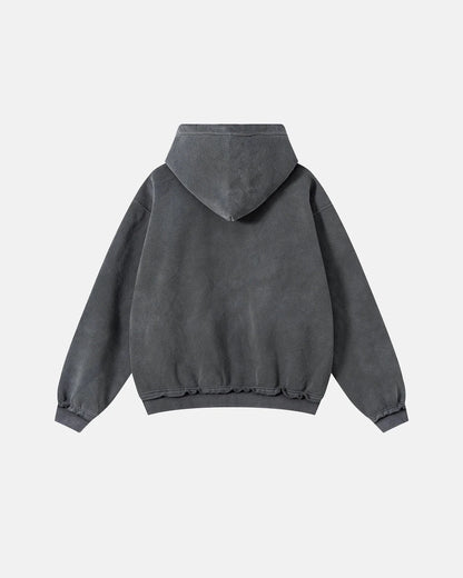 Monkey Wash Ripped Zip Up Hoodies | LCDEGO Streetwear
