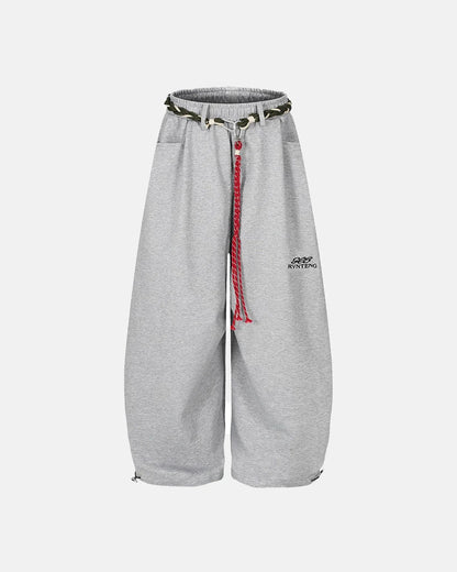 Baggy Wide Leg Sweatpants with Waistband | LCDEGO Streetwear