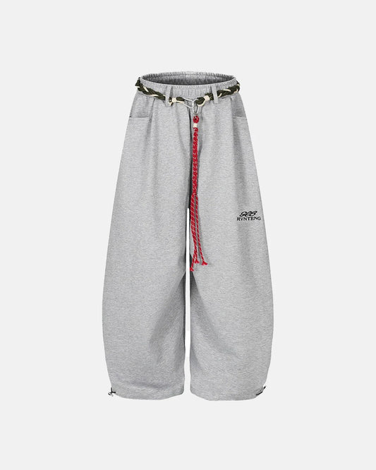 Baggy Wide Leg Sweatpants with Waistband | LCDEGO Streetwear