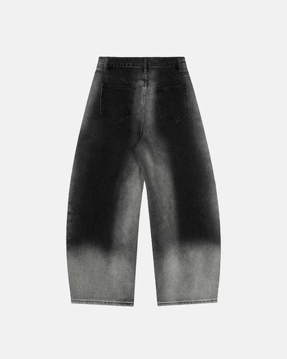 Monkey Wash Baggy Barrel Jeans | LCDEGO Streetwear