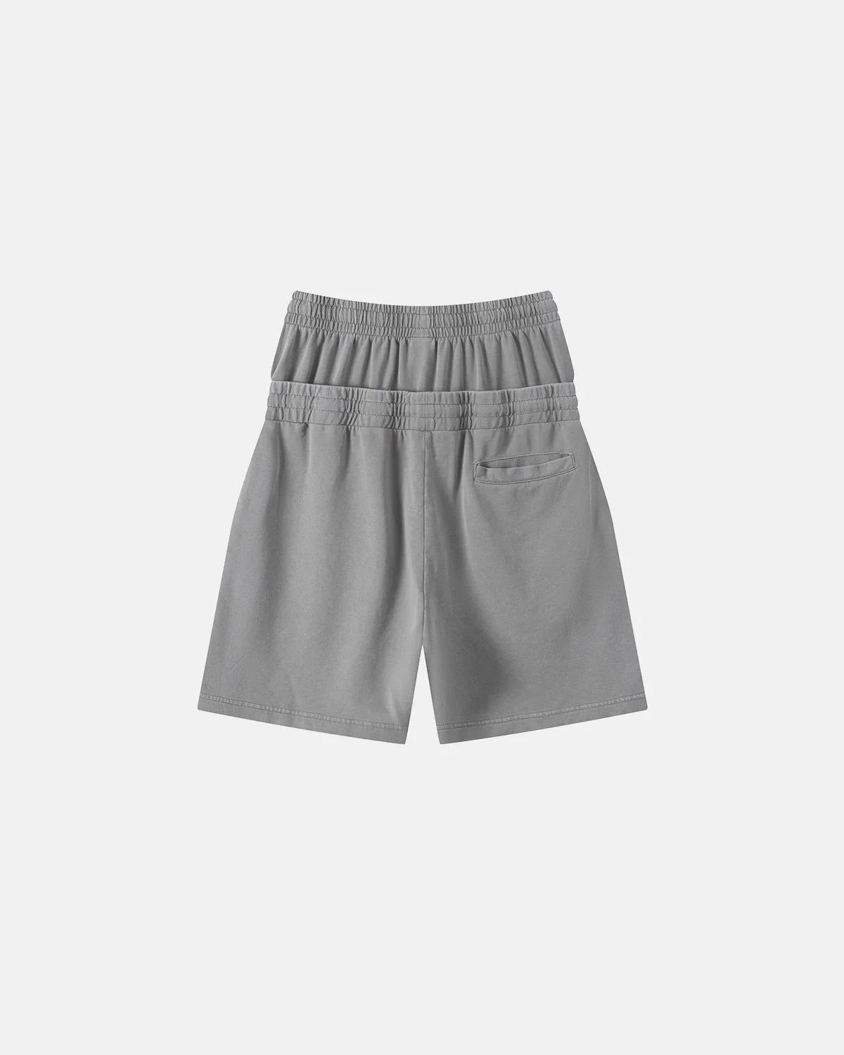 Double Waist Acid Wash Sweat Shorts | LCDEGO Streetwear