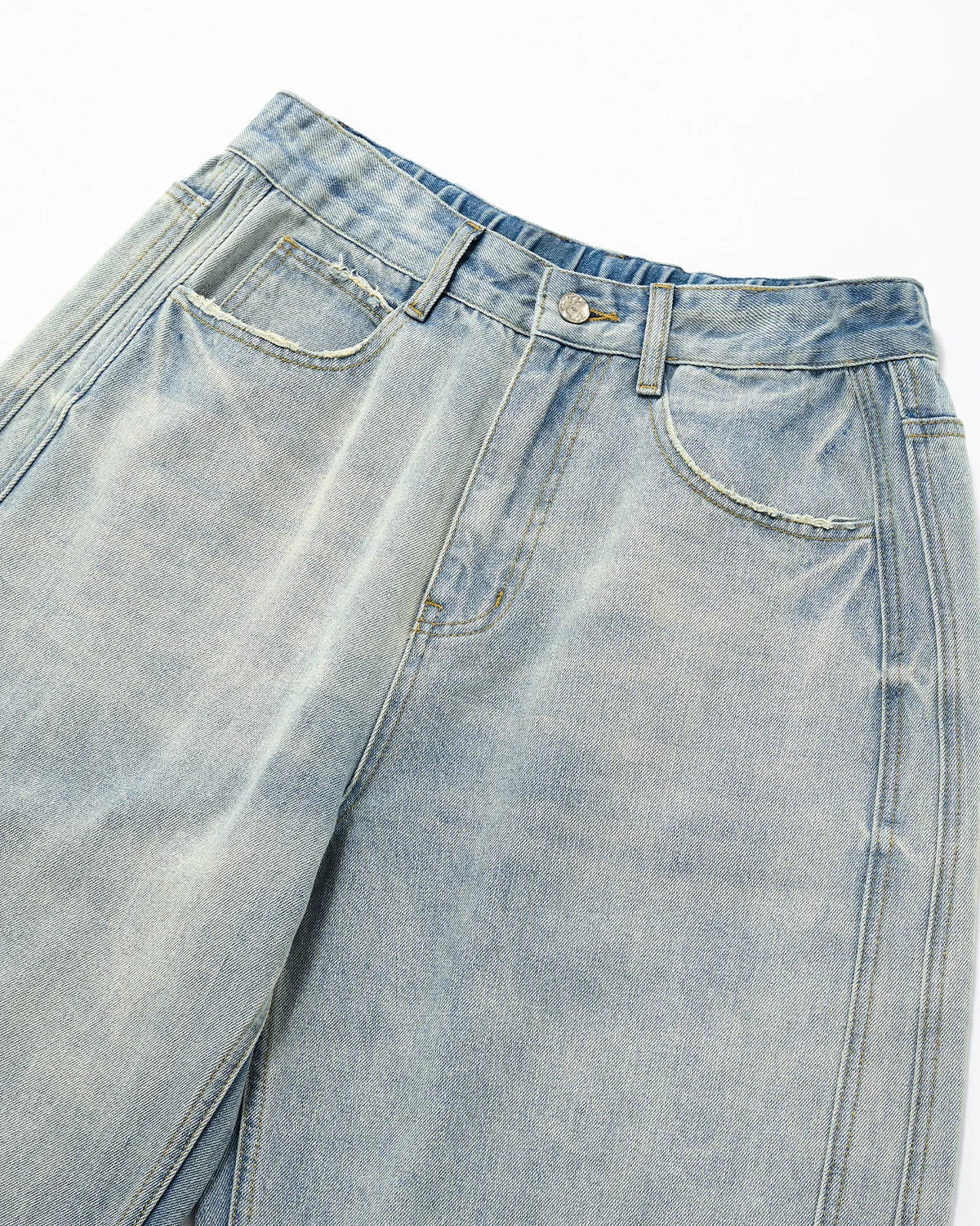 Gradient Color Acid Wash Baggy Jeans | LCDEGO Streetwear