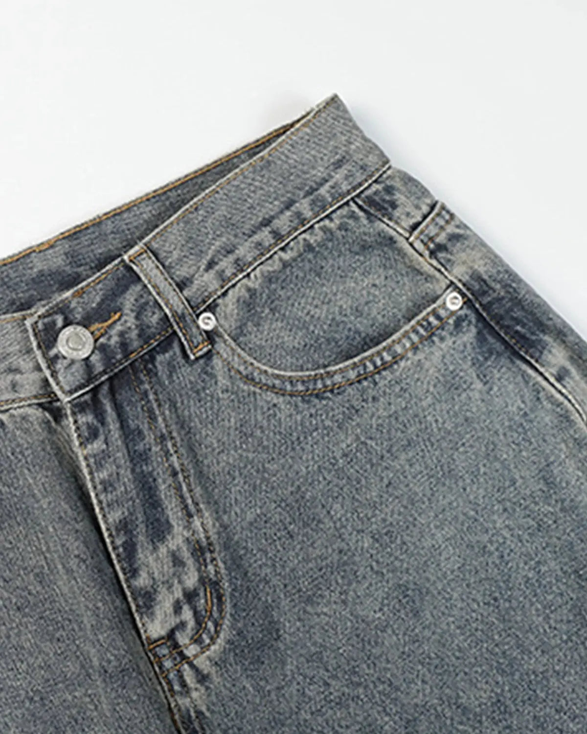 Star Patched Baggy Jeans | LCDEGO Streetwear