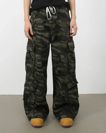 Vintage Camo Cargo Pants | LCDEGO Streetwear