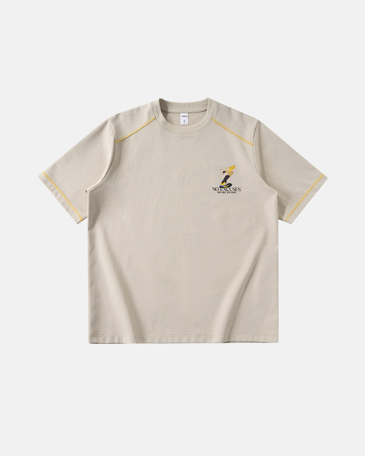 Contrast Stitching Graphic Tees | LCDEGO Streetwear