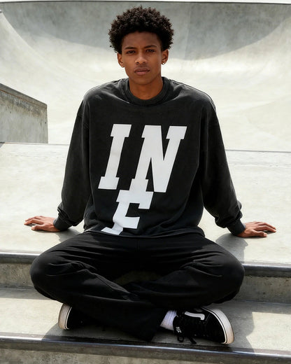 Reflective Logo Acid Wash Tees | LCDEGO Streetewear