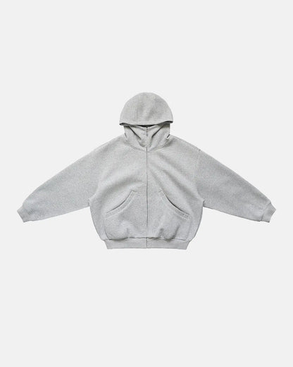 Heavyweight Boxy Zip Up Hoodies | LCDEGO Streetwear