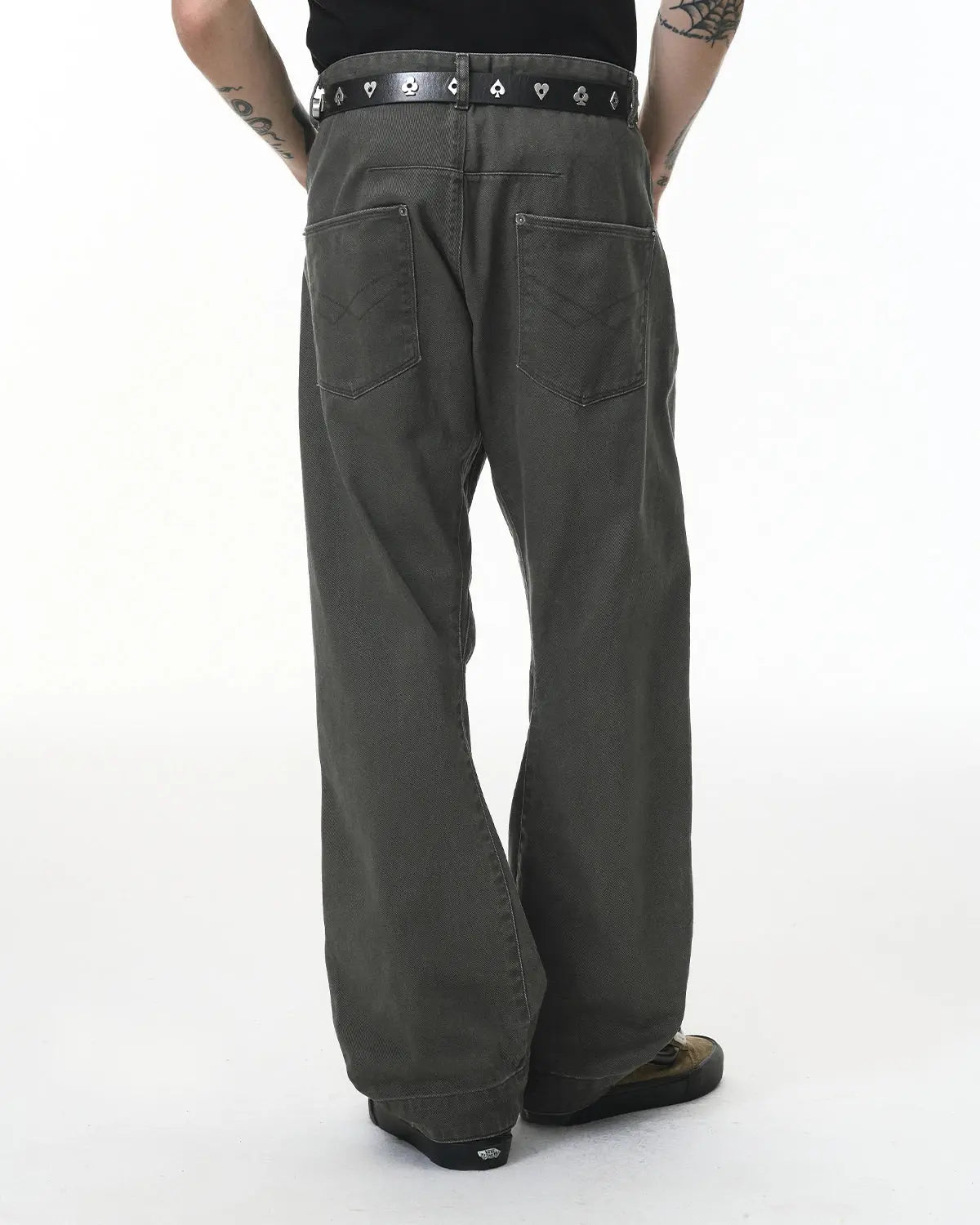 Stitching Flare Baggy Jeans | LCDEGO Streetwear