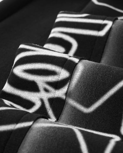 Stitching Spray-Painted Graffiti Sweatpant | LCDEGO Streetwear